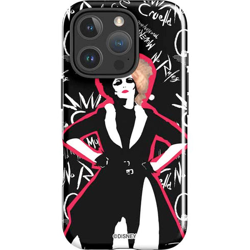 Disney Cruella (2021) Animated Pattern iPhone 16 Pro Impact Case